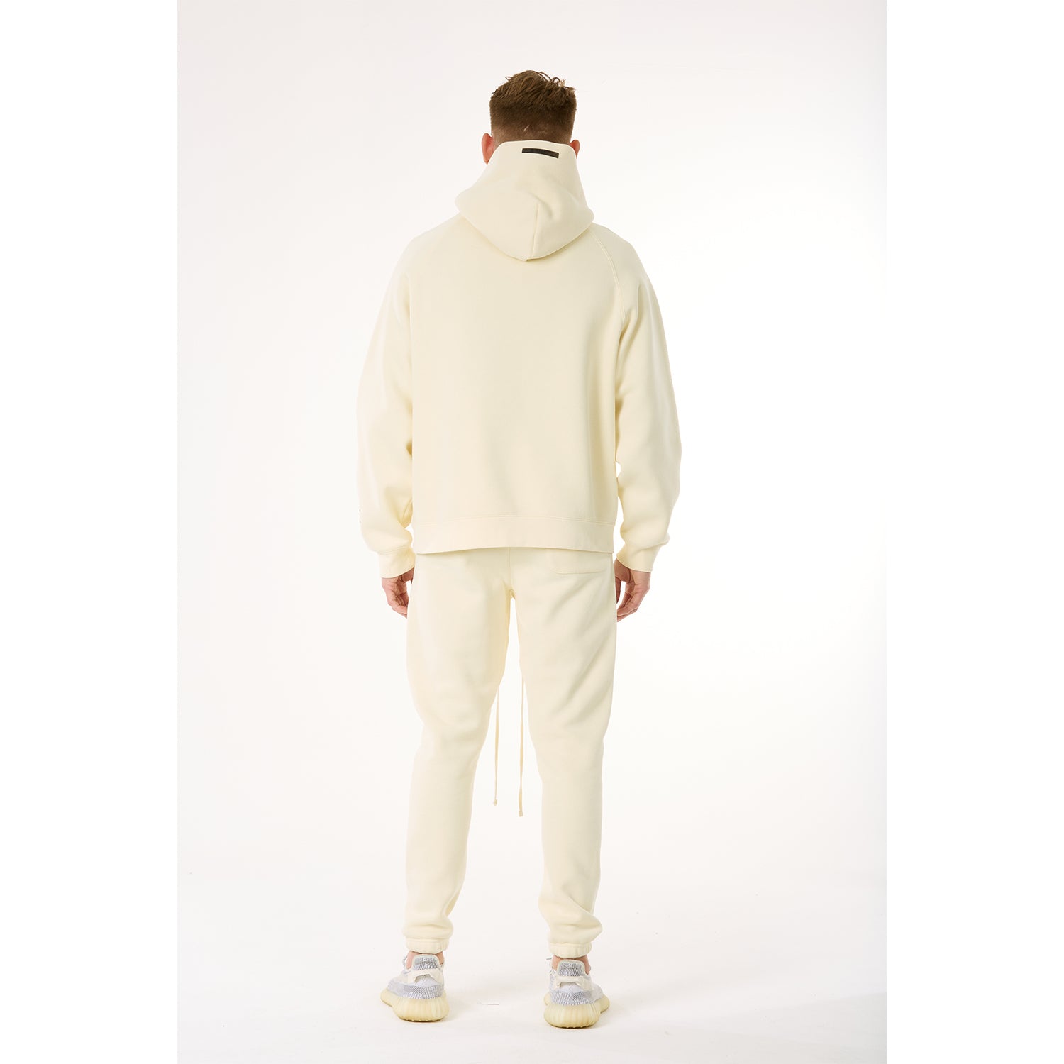 G WEST MENS LIFESTYLE PREMIUM PULLOVER HOODIE - CLOUD CREAM