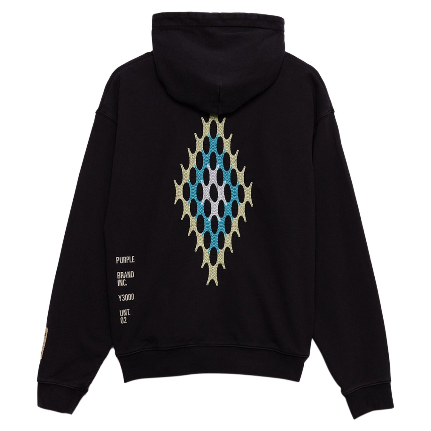 Purple-brand Artifact Embroidered Hoodie Mens Style : P404-aehb122