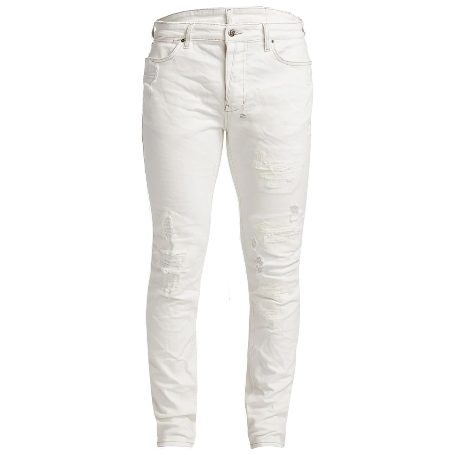 Ksubi Van Winkle Ivory Trashed Jeans Mens Style : 5000006620