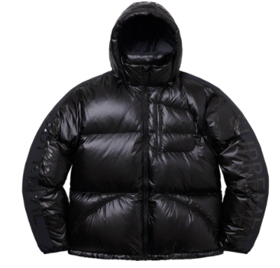 Supreme Hooded Down Down Jacket Black - NY Tent Sale