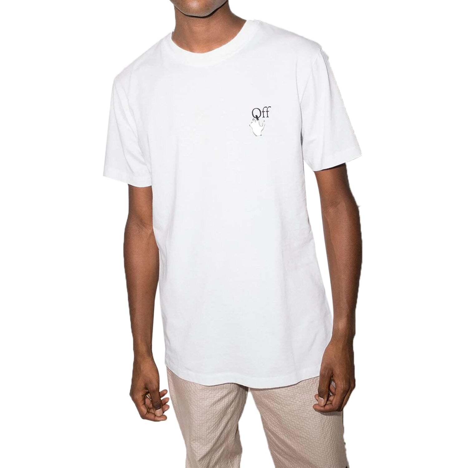 OFF-WHITE Slim Fit Caravaggio The Lute Player T-Shirt White