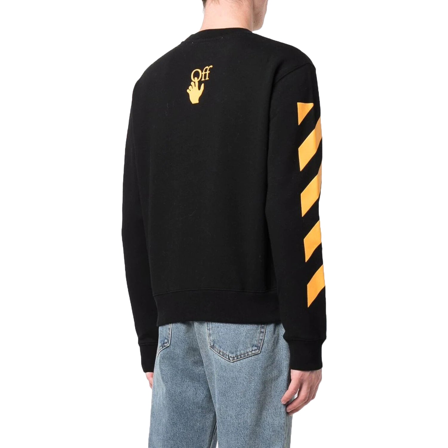 Off-white Carav Painting Slim Crewneck Mens Style : Omba025f21fle0091084