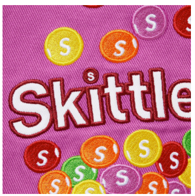 Supreme Skittles Mitchell & Ness Varsity Jacket purple - NY Tent Sale