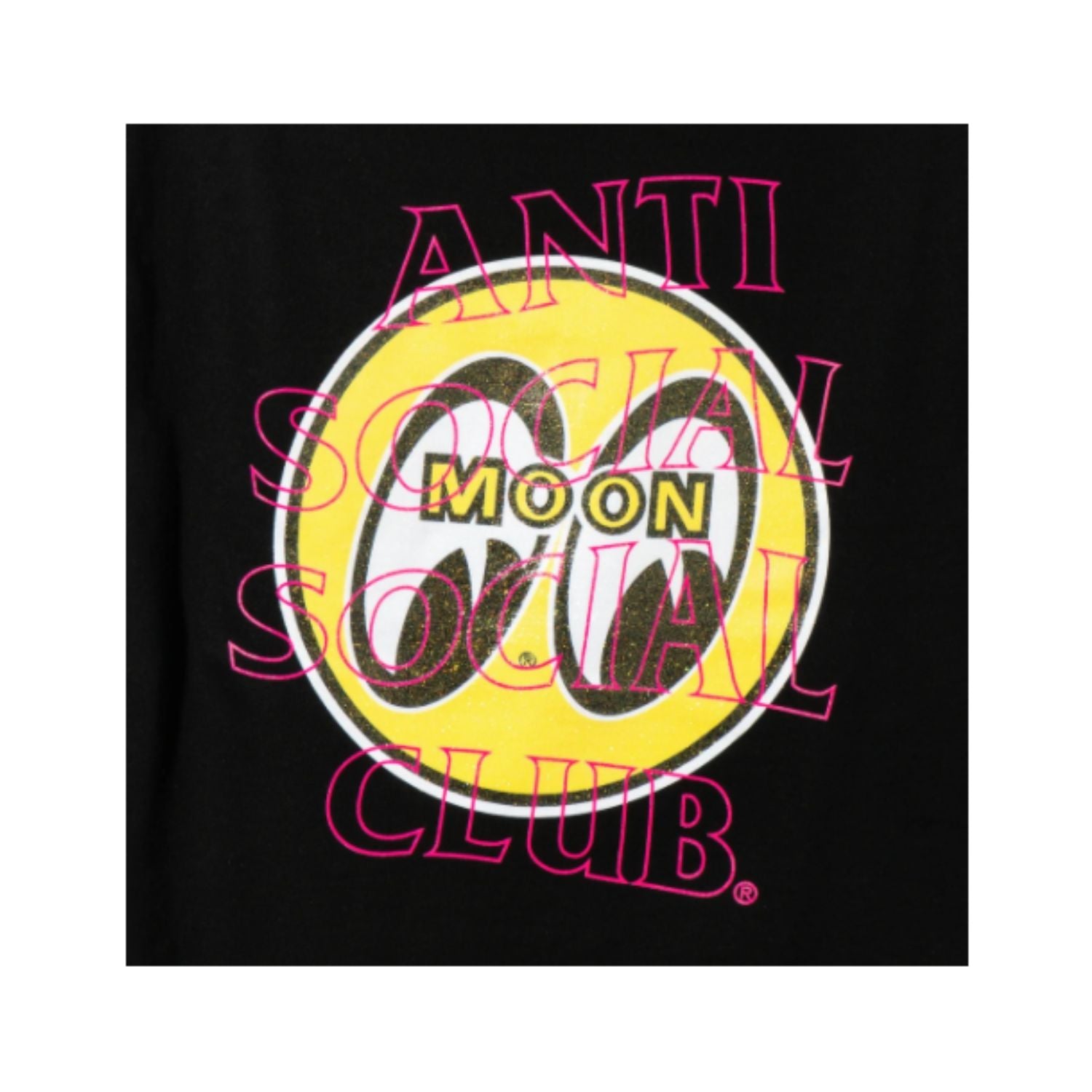 Anti Social Social Club X Mooneyes Stacked Hoodie black - NY Tent Sale