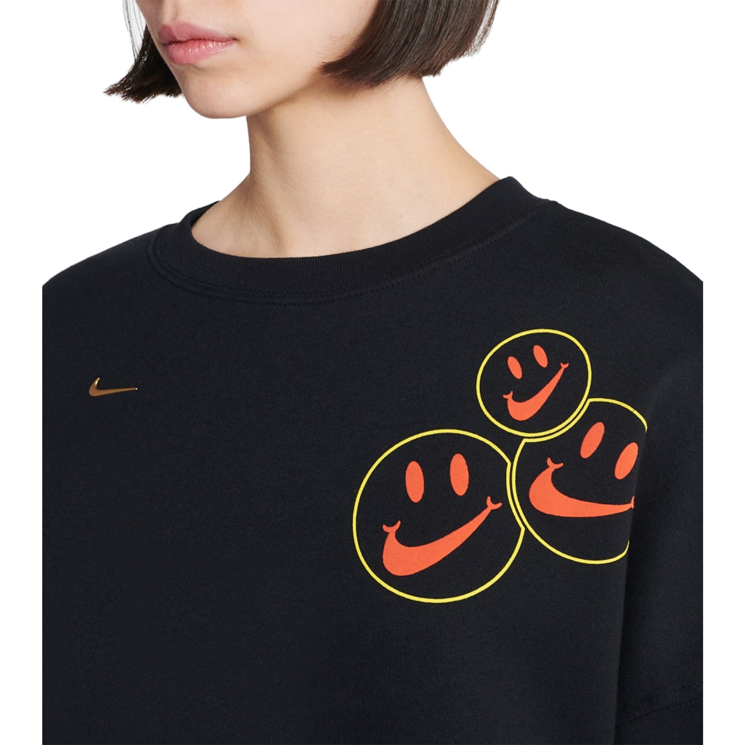 Nike Sportswear Smiley Fleece Sweatshirt Womens Style : Dq3543