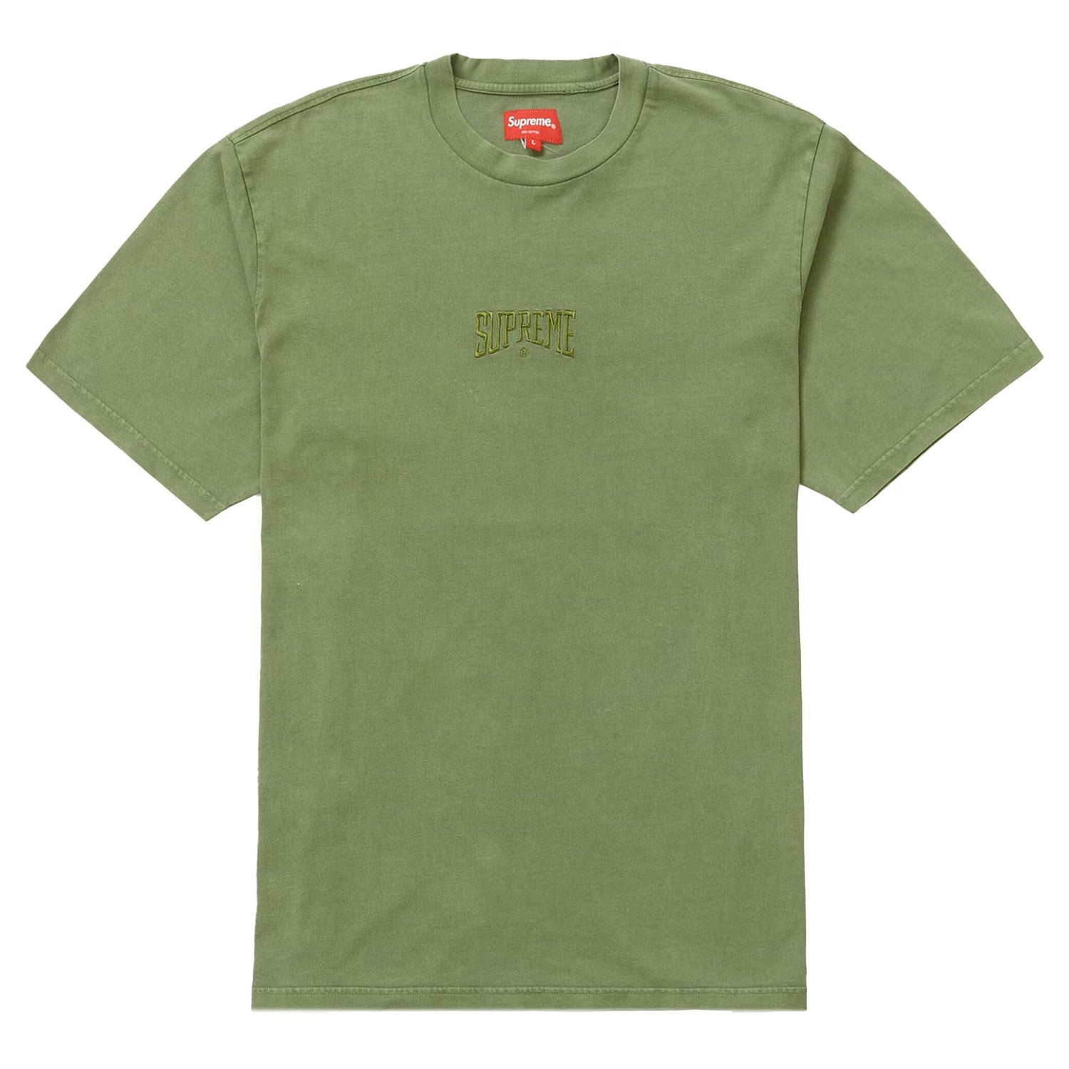 Supreme Acid Wash S/S Top Olive