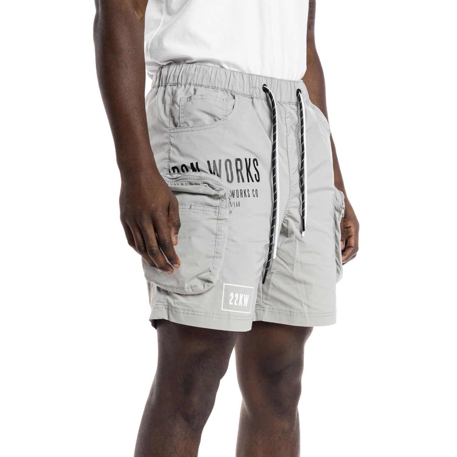 Smoke Rise Printed Utility Fashion Nylon Short Mens Style : Ws22282