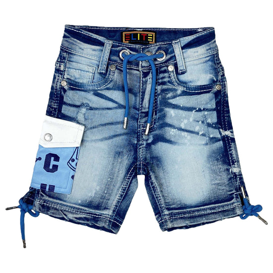 Elite Denim Rich Denim Short Big Kids Style : 605-jr