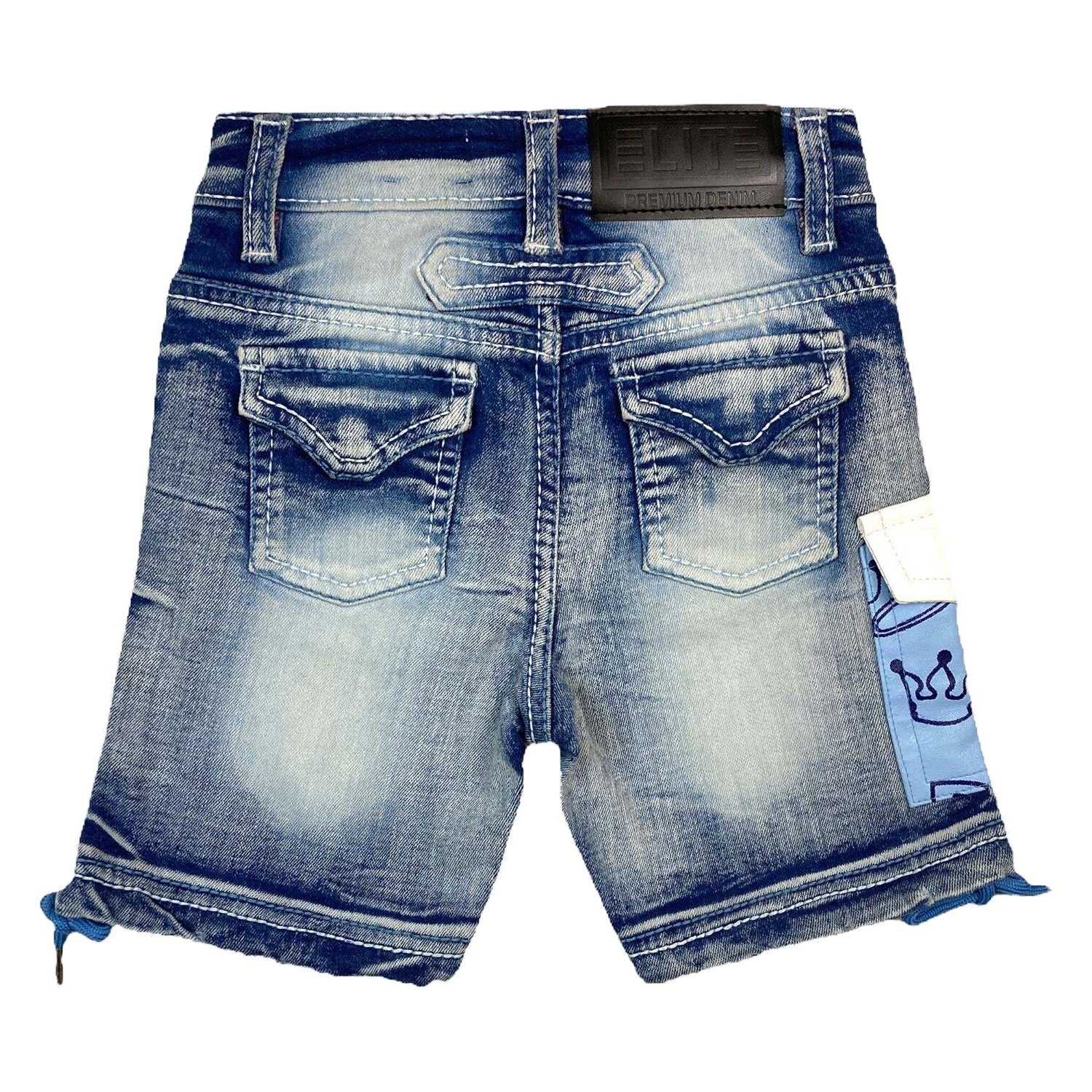 Elite Denim Rich Denim Short Big Kids Style : 605-jr