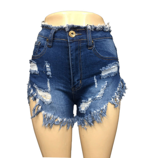 Red Fox High Waist Heavy Fray Short Womens Style : Ps136a