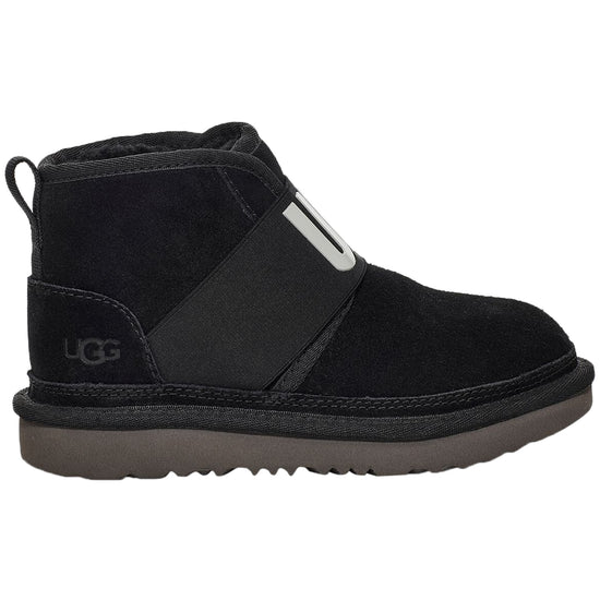 UGG Neumel Graphic Boot Black Grey Suede (Kids)