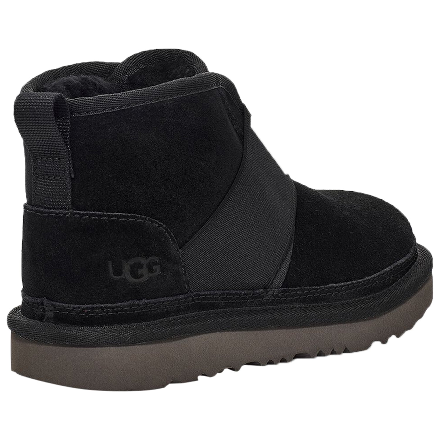 UGG Neumel Graphic Boot Black Grey Suede (Kids)