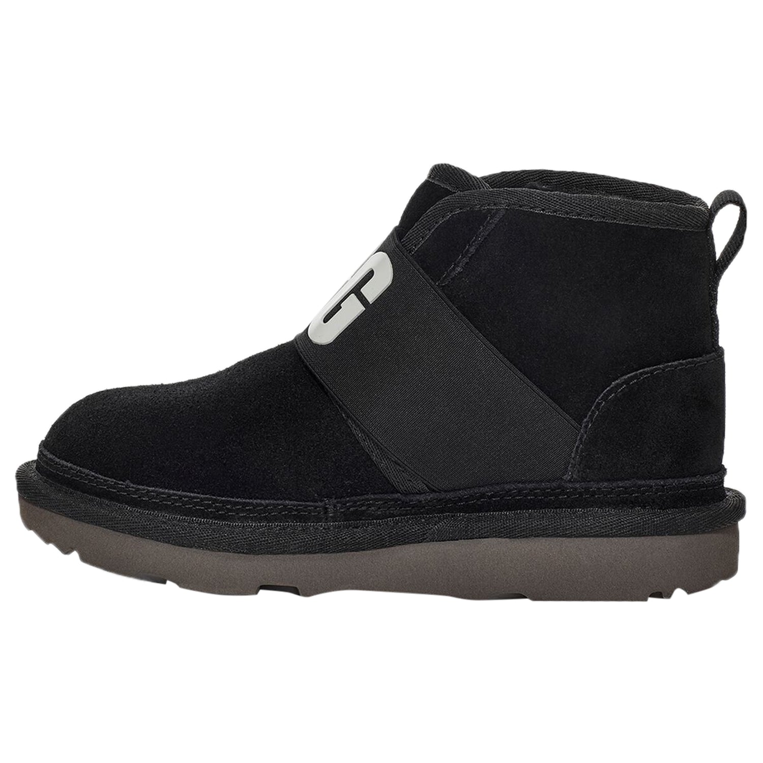 UGG Neumel Graphic Boot Black Grey Suede (Kids)