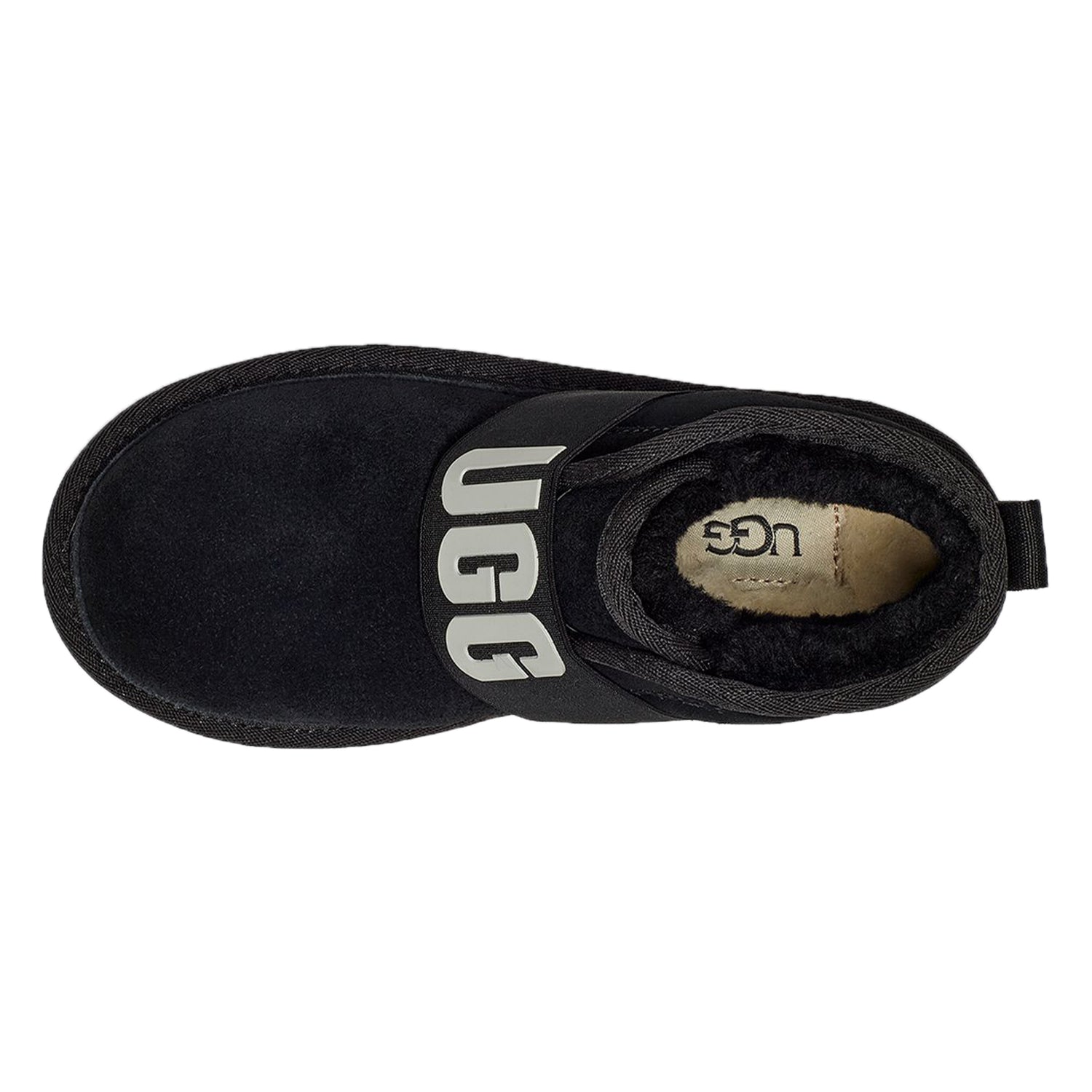 UGG Neumel Graphic Boot Black Grey Suede (Kids)