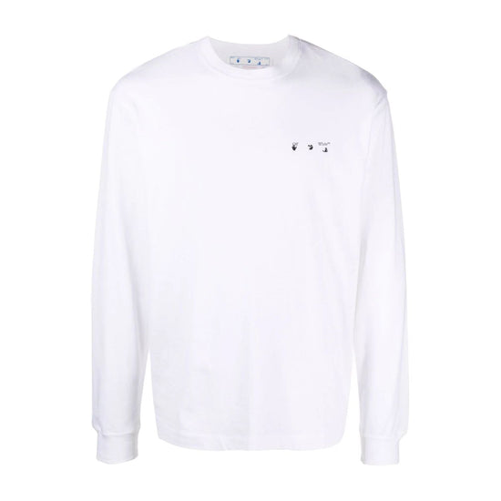 Off-white Caravag Paint Skate L/s Tee Mens Style : Omab064c99jer00