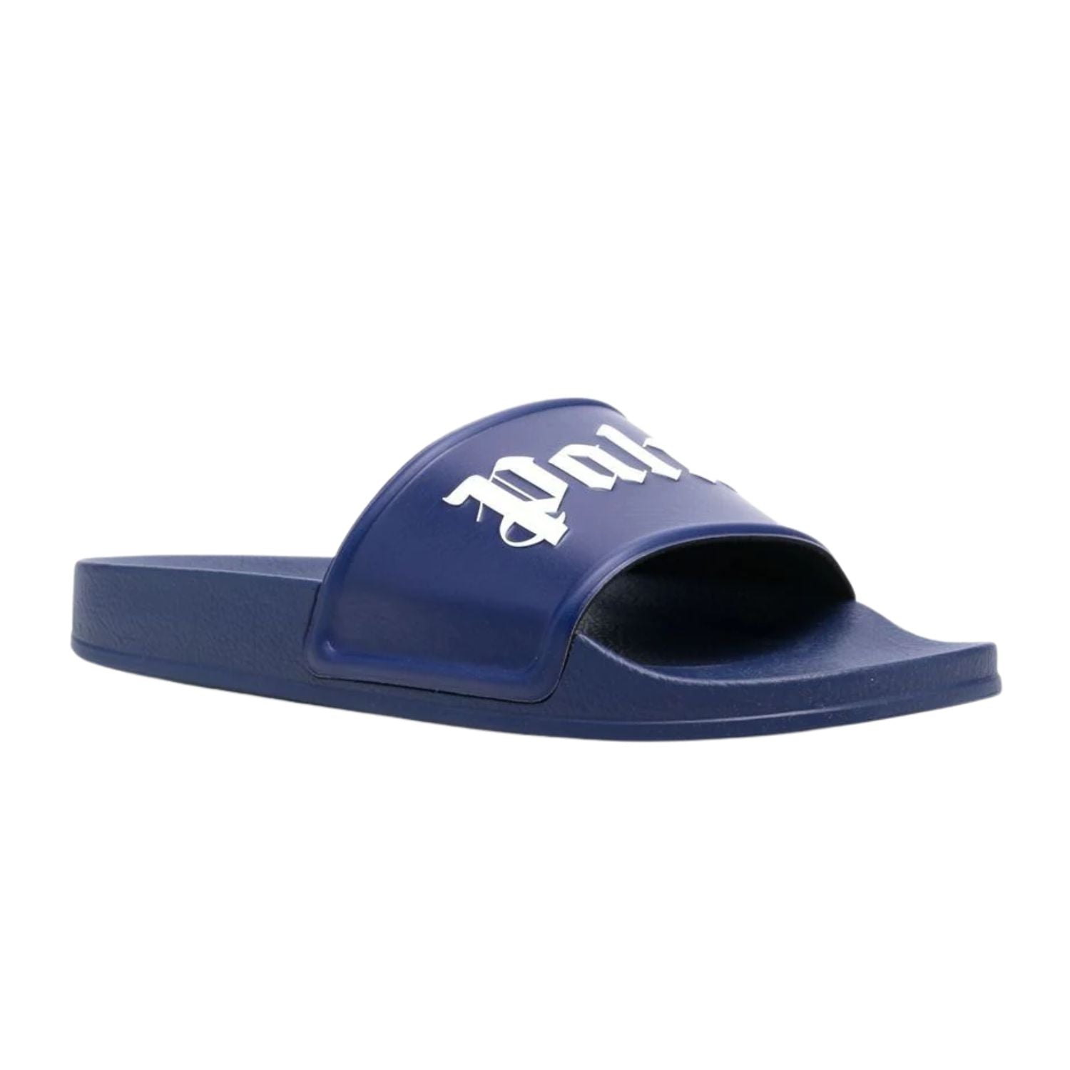 Palm Angels Pool Slides Dark Blue White SS23