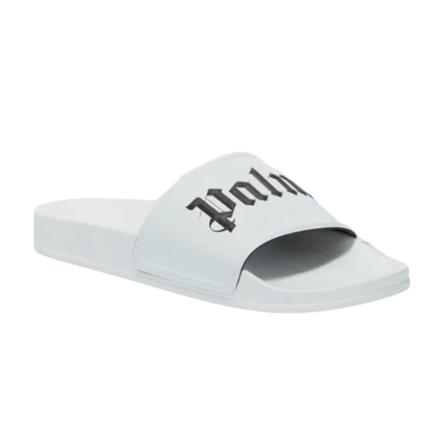 Palm Angels Logo Slide White Black