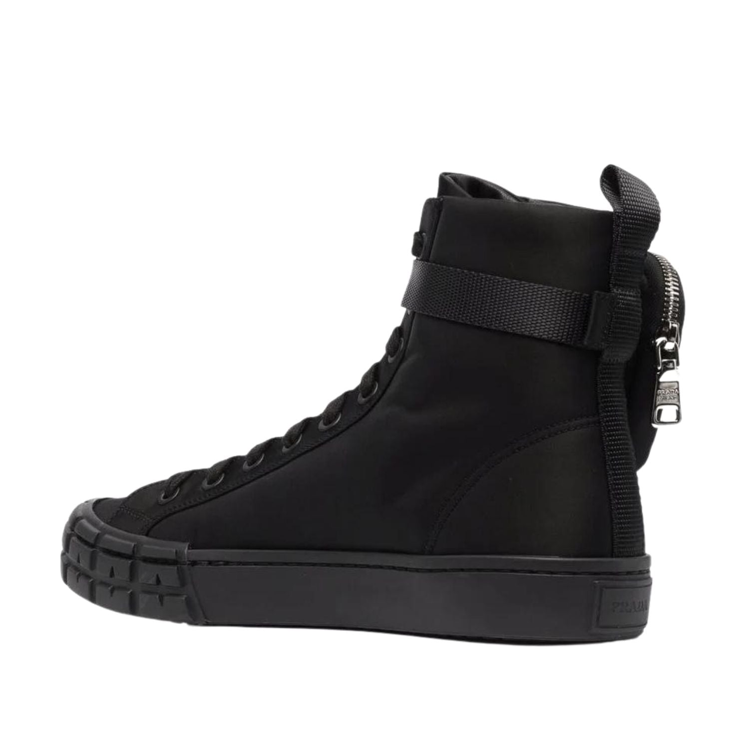 Prada Wheel Cassetta High-Top Sneakers Mens Style : 2tg174