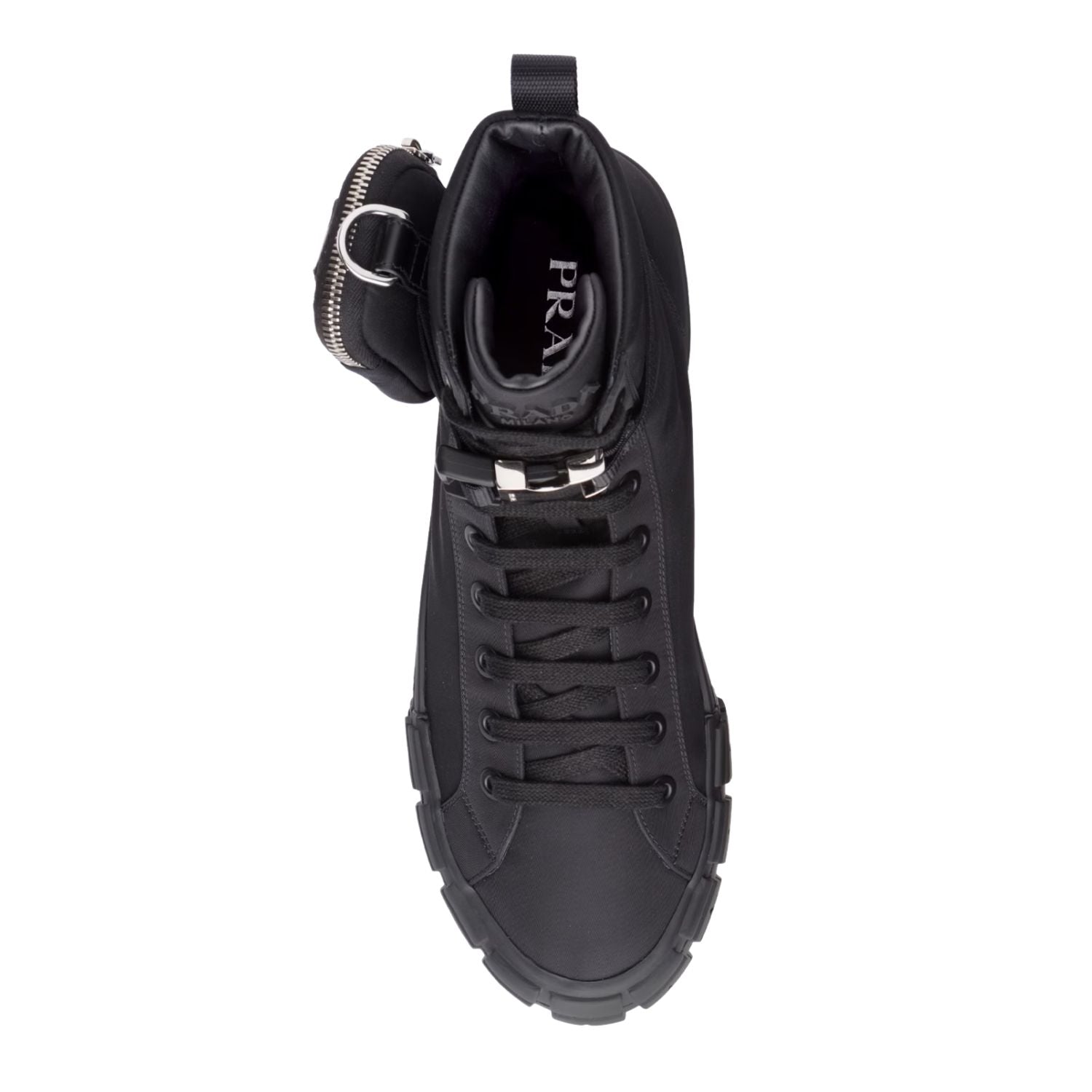 Prada Wheel Cassetta High-Top Sneakers Mens Style : 2tg174