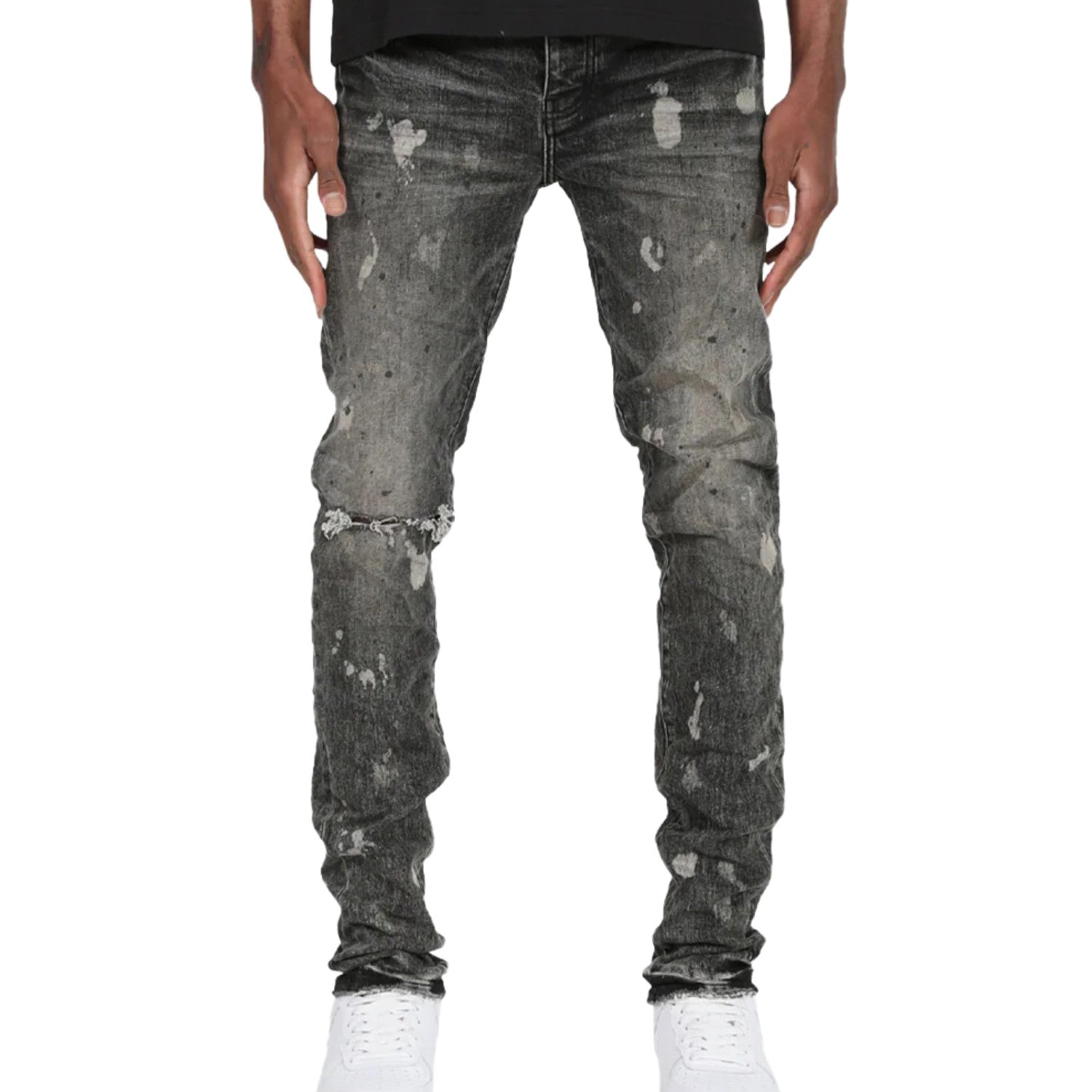 Purple-brand Acid Bleach Jeans Mens Style : P001-vbab123