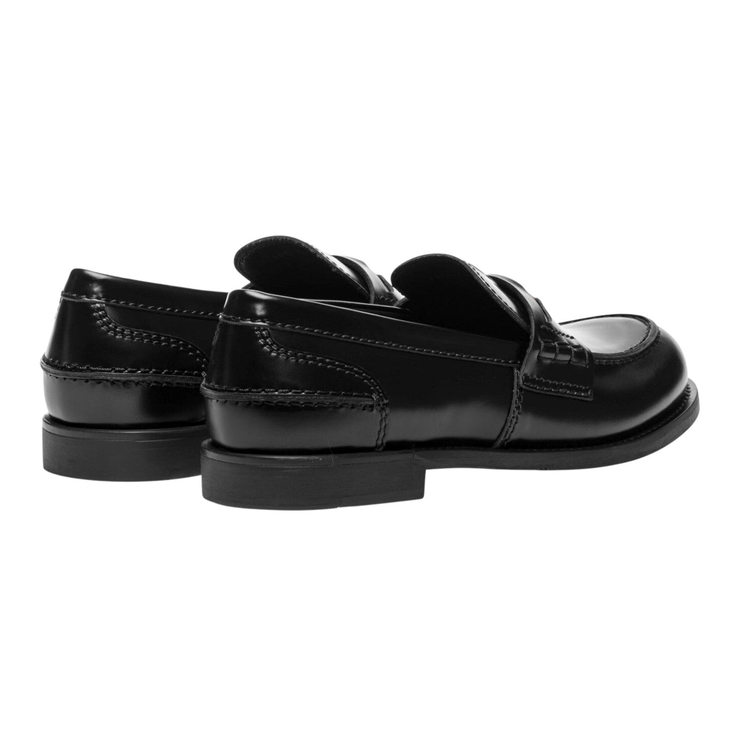 Miu Miu Brushed Leather Penny Loafers Womens Style : 5d773d_ulx