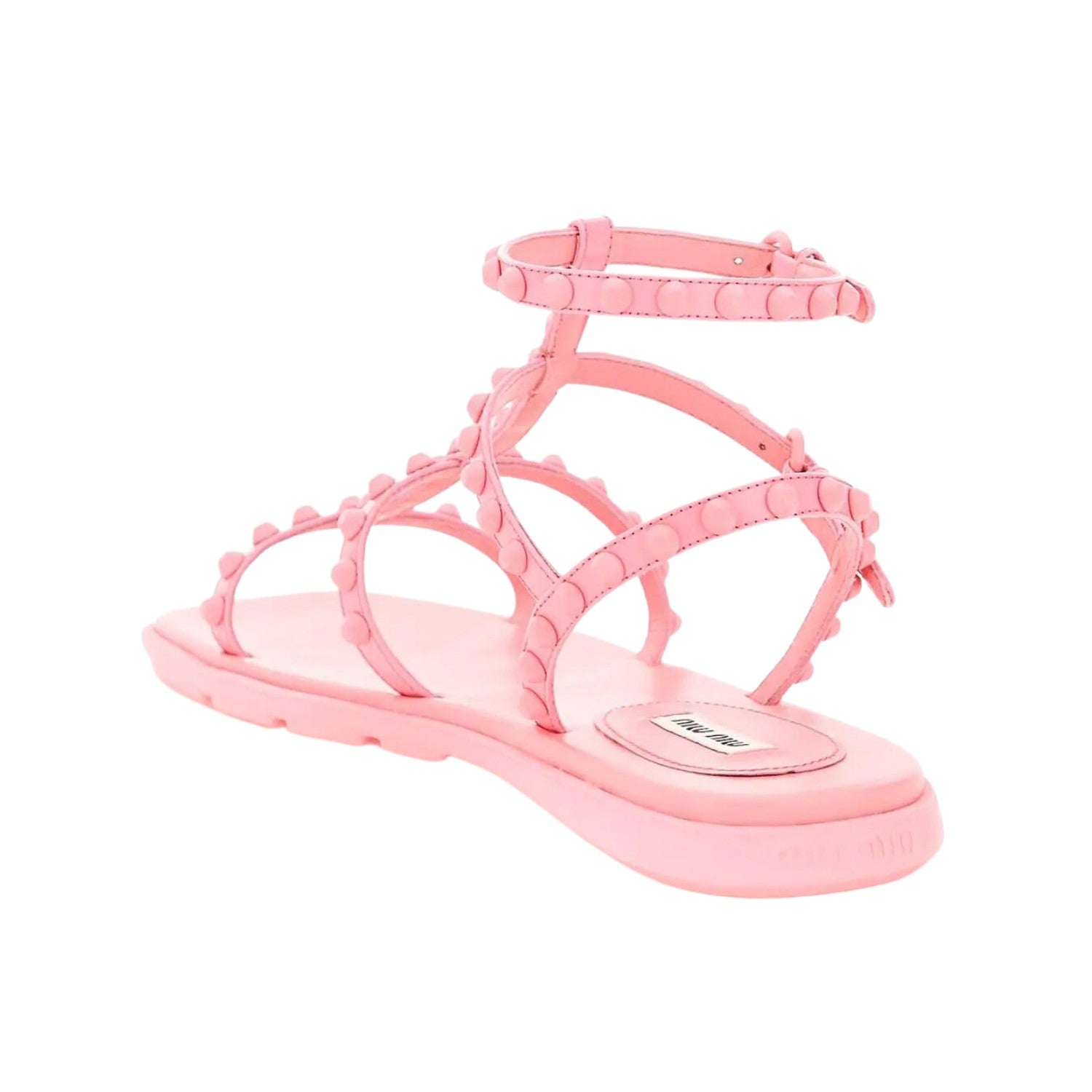 Miu Miu Leather Gladiator Sandals Womens Style : 5x735d_ulw