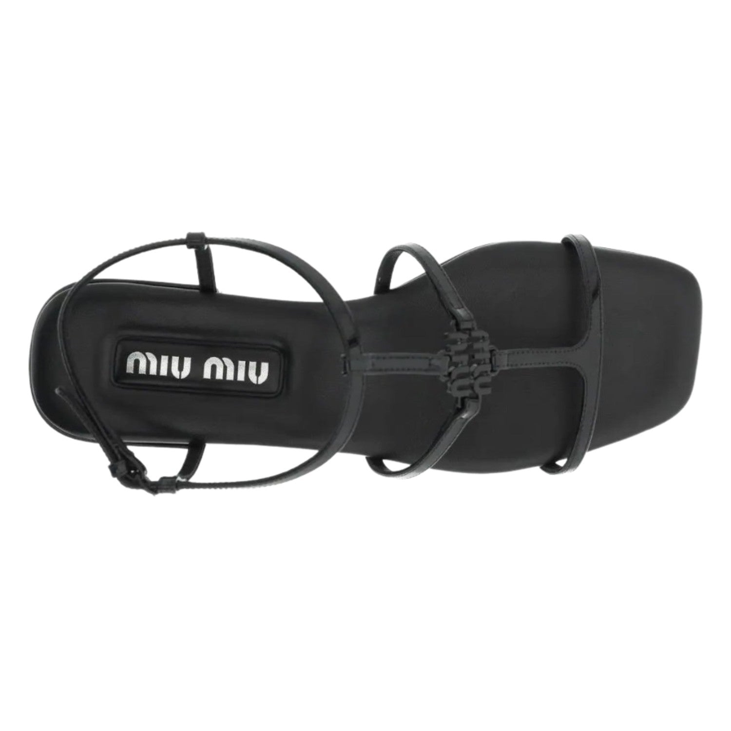 Miu Miu Sandals With Lettering Logo Womens Style : 5x896d_xuw