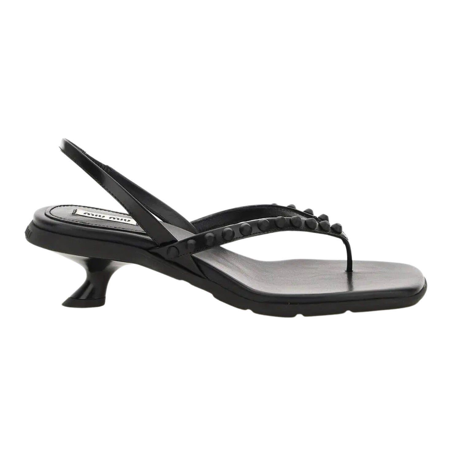 Miu Miu Thong Sandals With Studs Womens Style : 5y703d_ulw