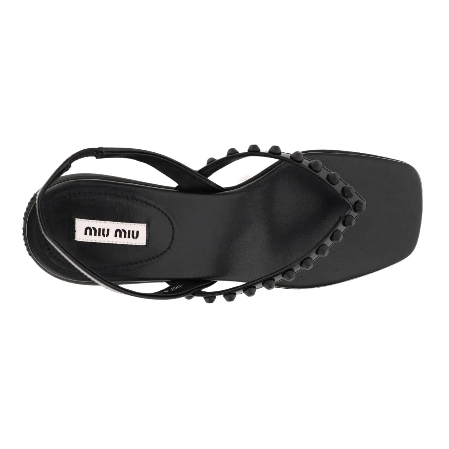 Miu Miu Thong Sandals With Studs Womens Style : 5y703d_ulw