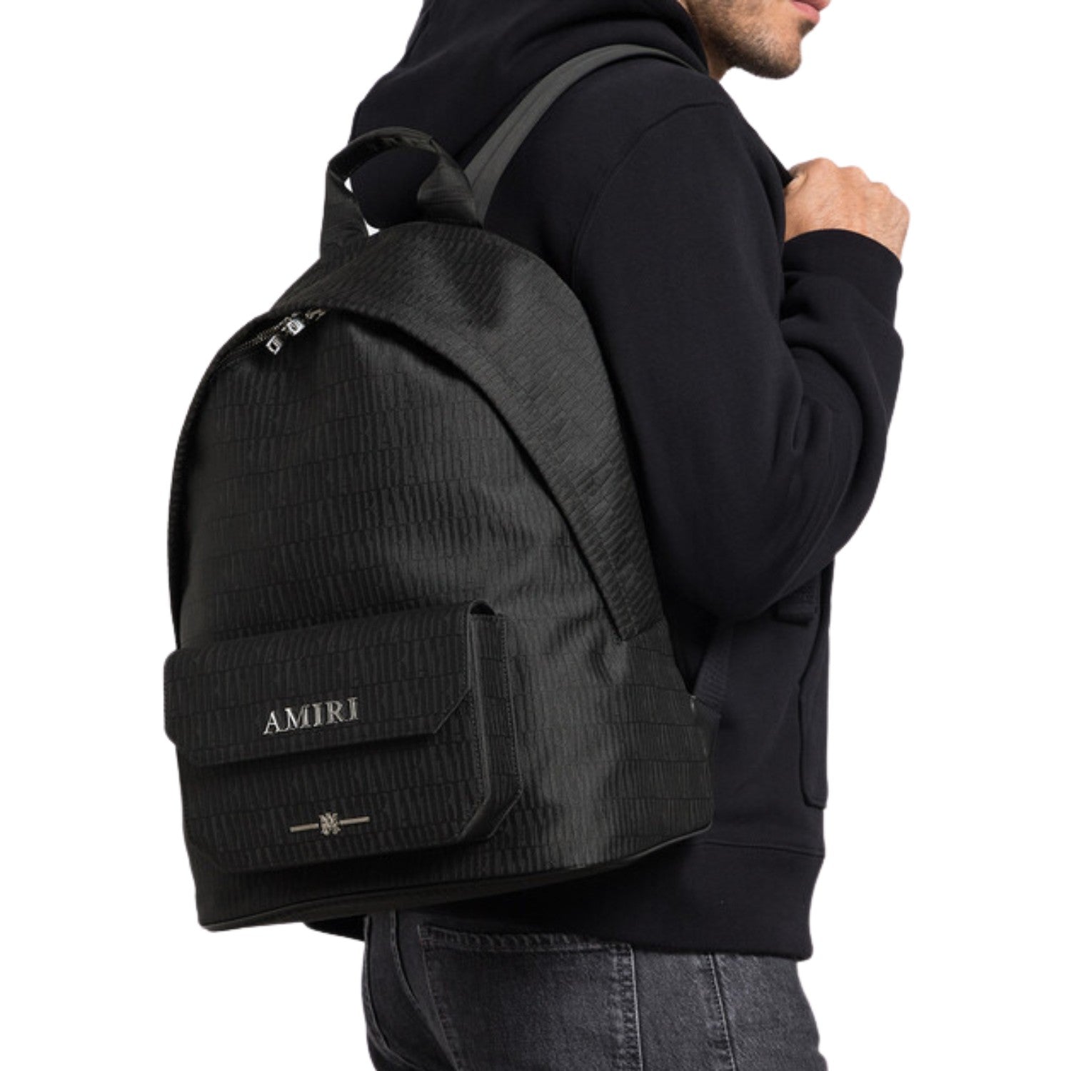 Amiri Jacquard Nylon Backpack Unisex Style : Pf23mab007