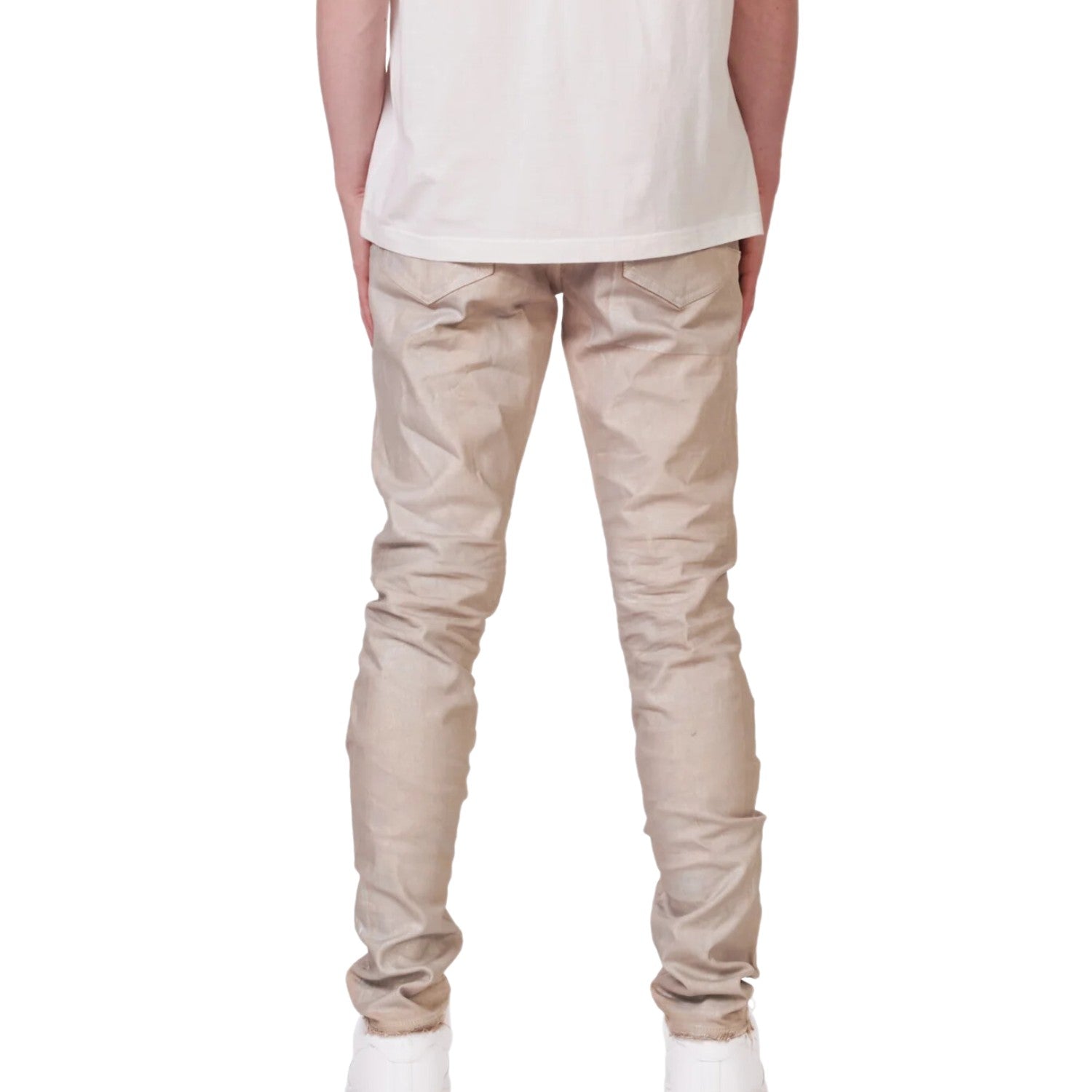 Purple-brand  Low Rise Skinny Jean - Sand Iridescent Pearl Mens Style : P001-swip322