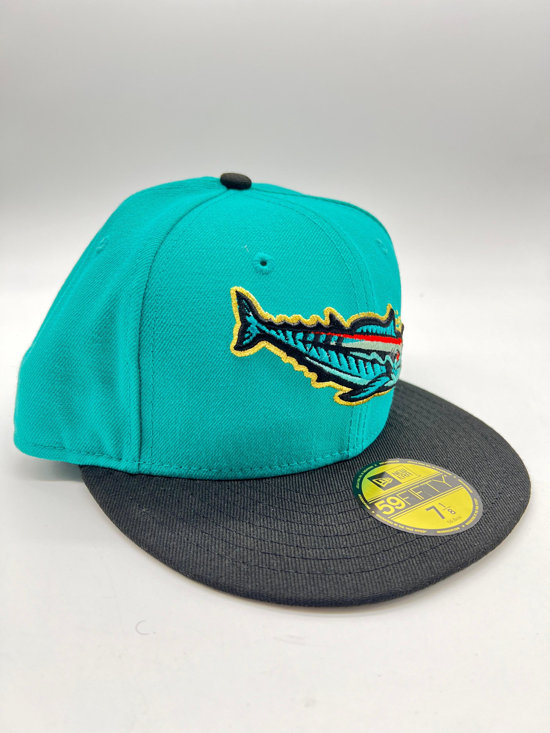 New Era 59fifty Pensacola Blue Wahoos Teal Fitted Hat Unisex Style : Hhh-70274185