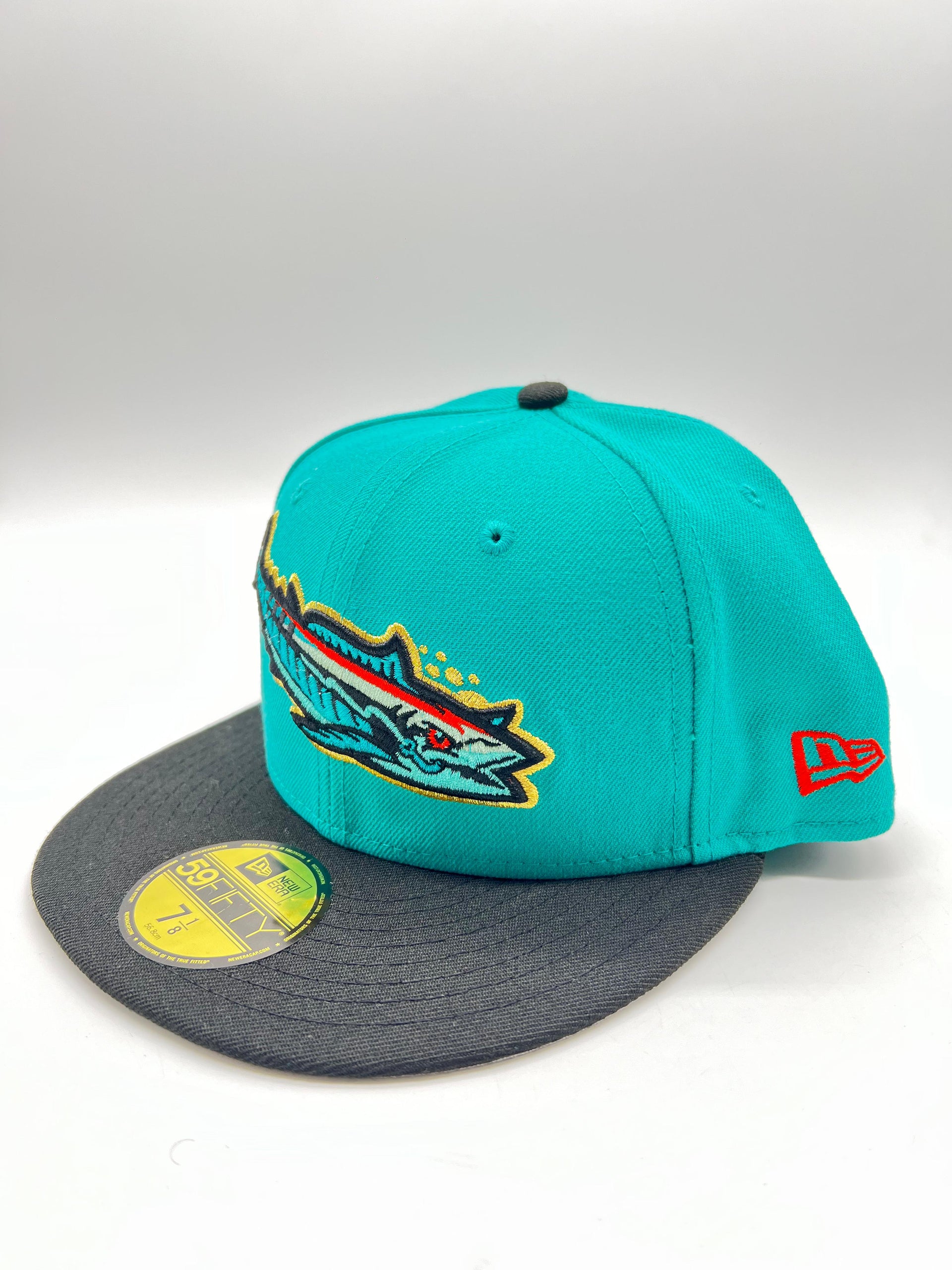 New Era 59fifty Pensacola Blue Wahoos Teal Fitted Hat Unisex Style : Hhh-70274185