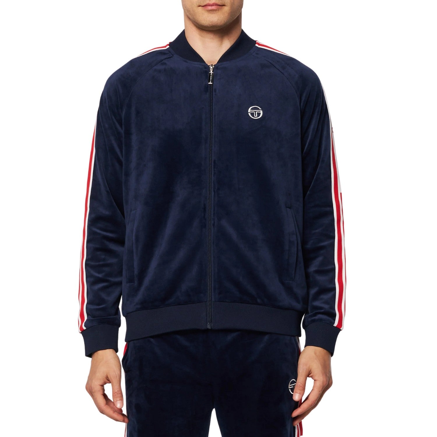 Sergio Tacchini Pereto Velour Track Jacket Mens Style : Sts24m50816