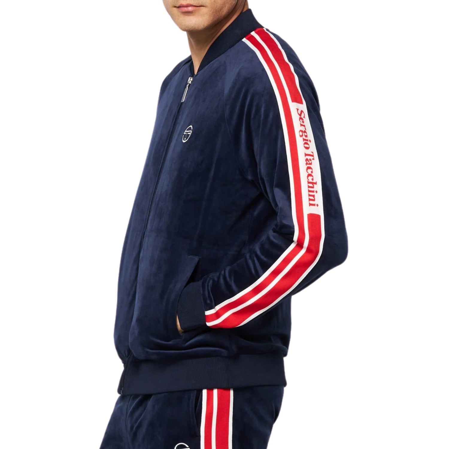 Sergio Tacchini Pereto Velour Track Jacket Mens Style : Sts24m50816