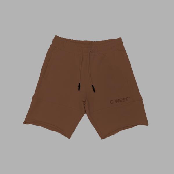 G WEST MENS SHORTS - BROWN