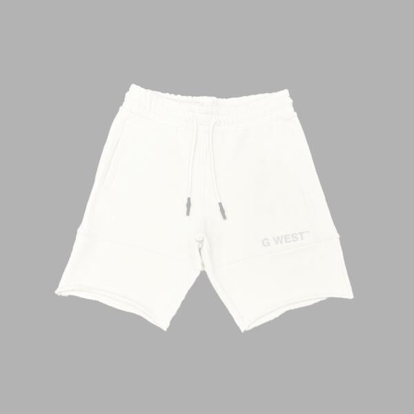 G WEST MENS SHORTS - WHITE