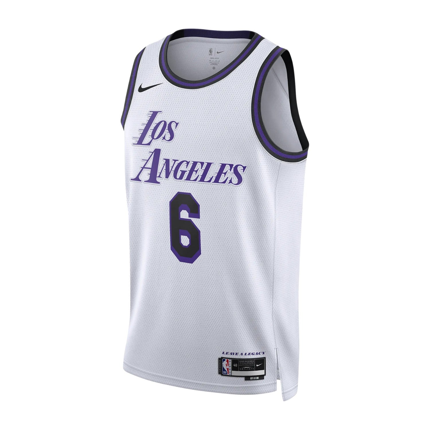 Nike LeBron James L.A. Lakers Dri-FIT Jersey White