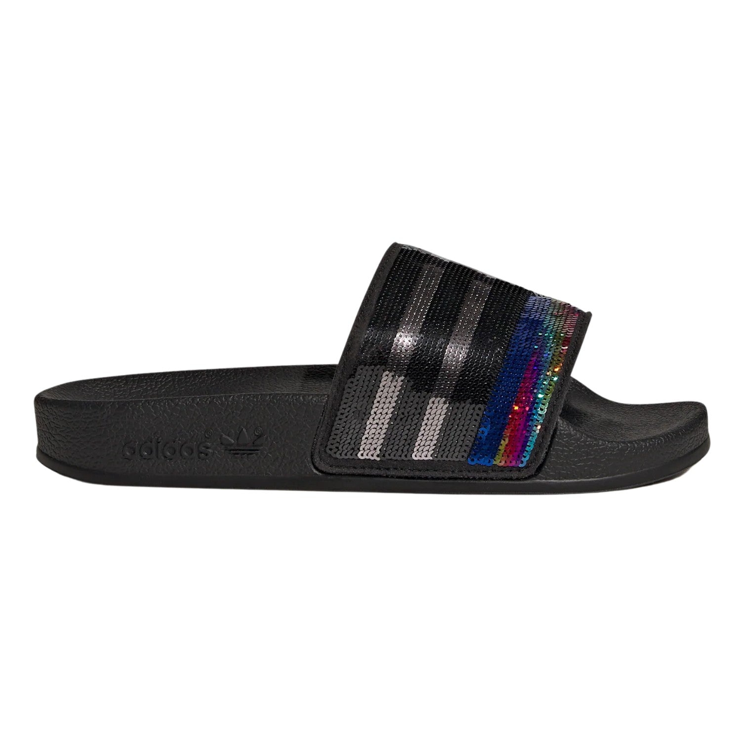 Adidas Adilette J Black Slides Big Kids Style : Gw1444