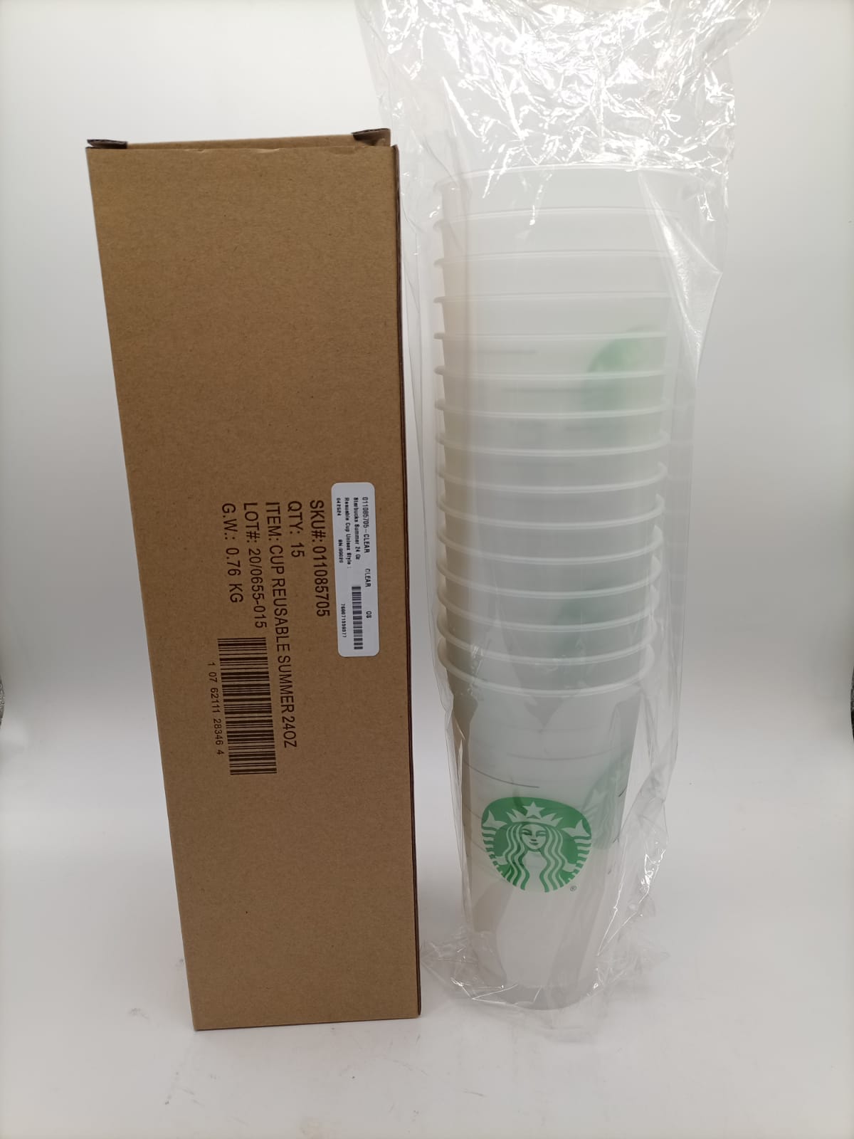 Starbucks Summer 24 Oz Reusable Cup Qty 15 Style: 011085705