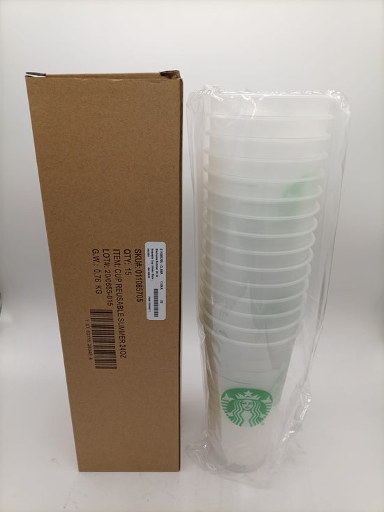 Starbucks Summer 24 Oz Reusable Cup Qty 15 Style: 011085705