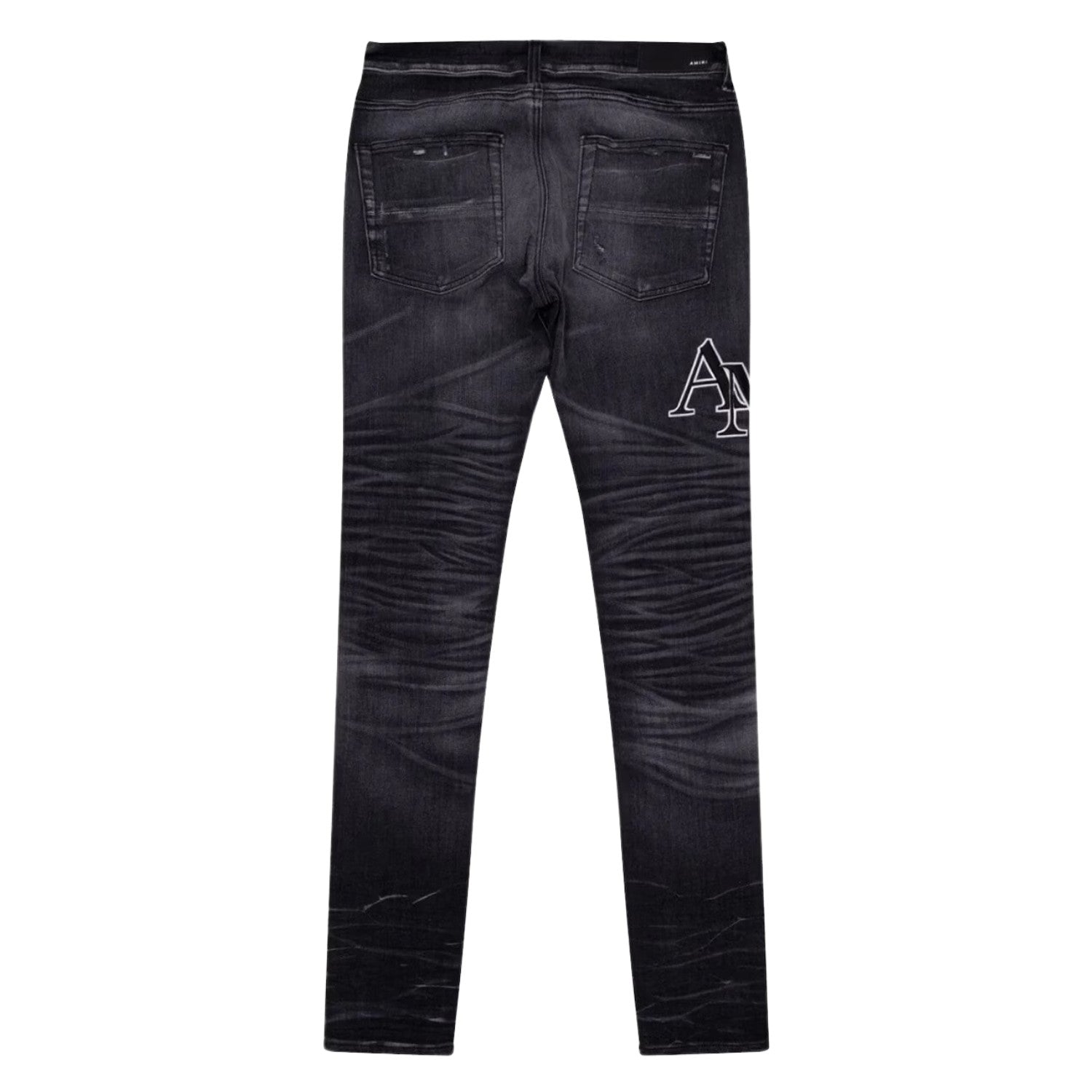 Amiri Straggered Logo Jeans Mens Style : Amdnsy1060