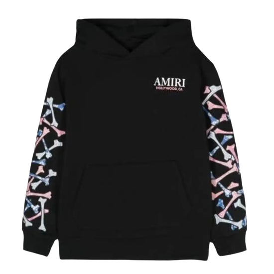 Amiri Bandana Bones Stacked Hoodie Big Kids Style : Akjyhd1007