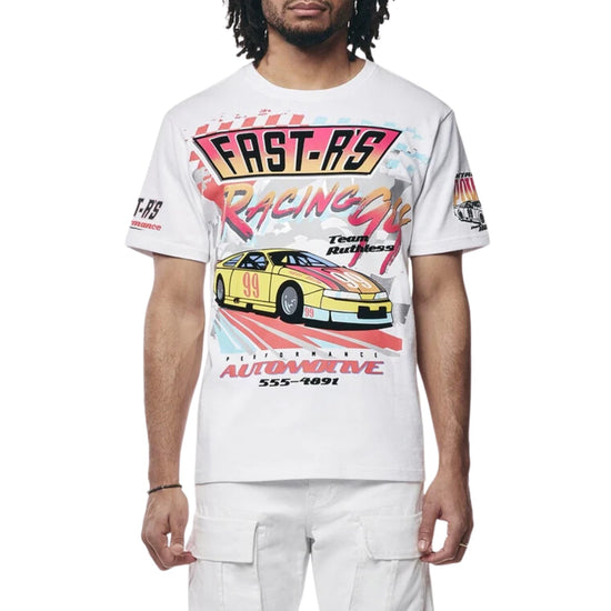 Smoke Rise Emb Patched & Graphic Printed T-shirt Mens Style : Kt24258