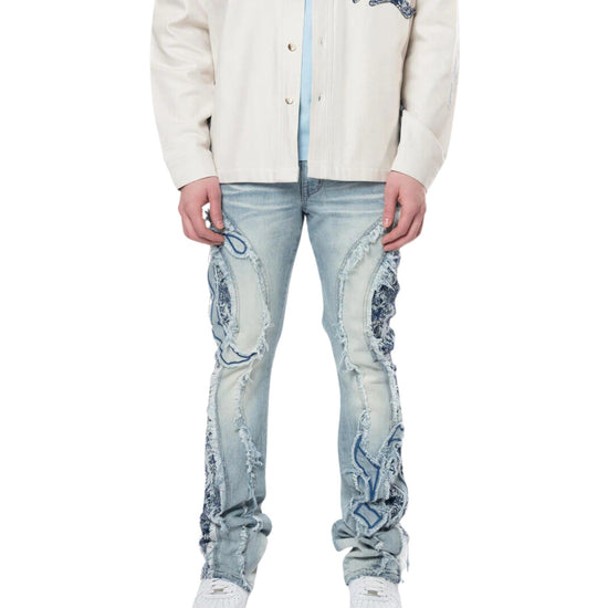 Smoke Rise Tapestry Panel Monogram Jeans Mens Style : Jp24513