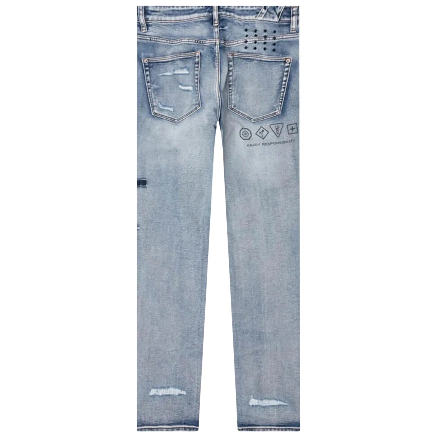 Ksubi Chitch Enjoy Trashed Jeans Mens Style : Mpf23dj033