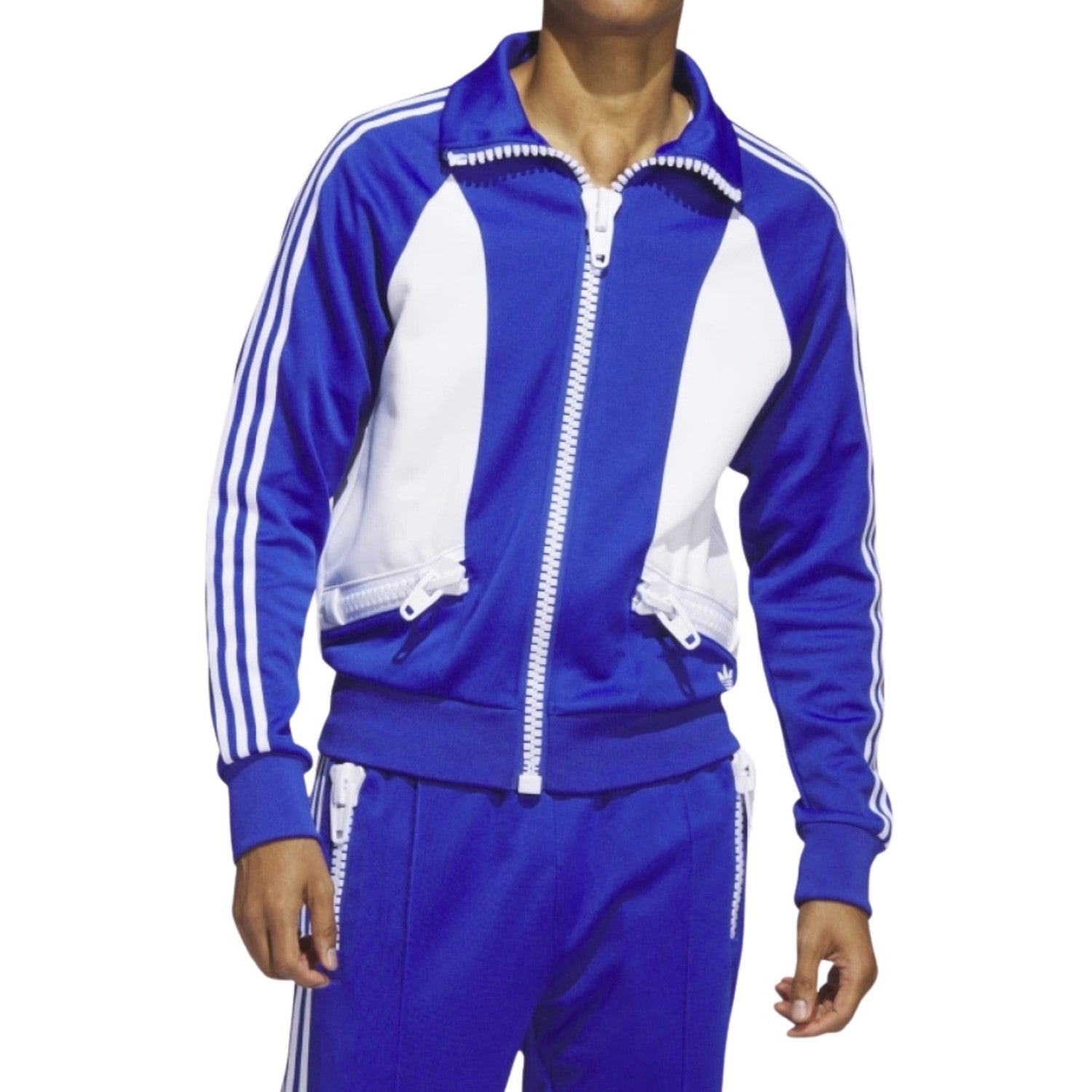 adidas x Jeremy Scott Big Zipper Jacket Bold Blue