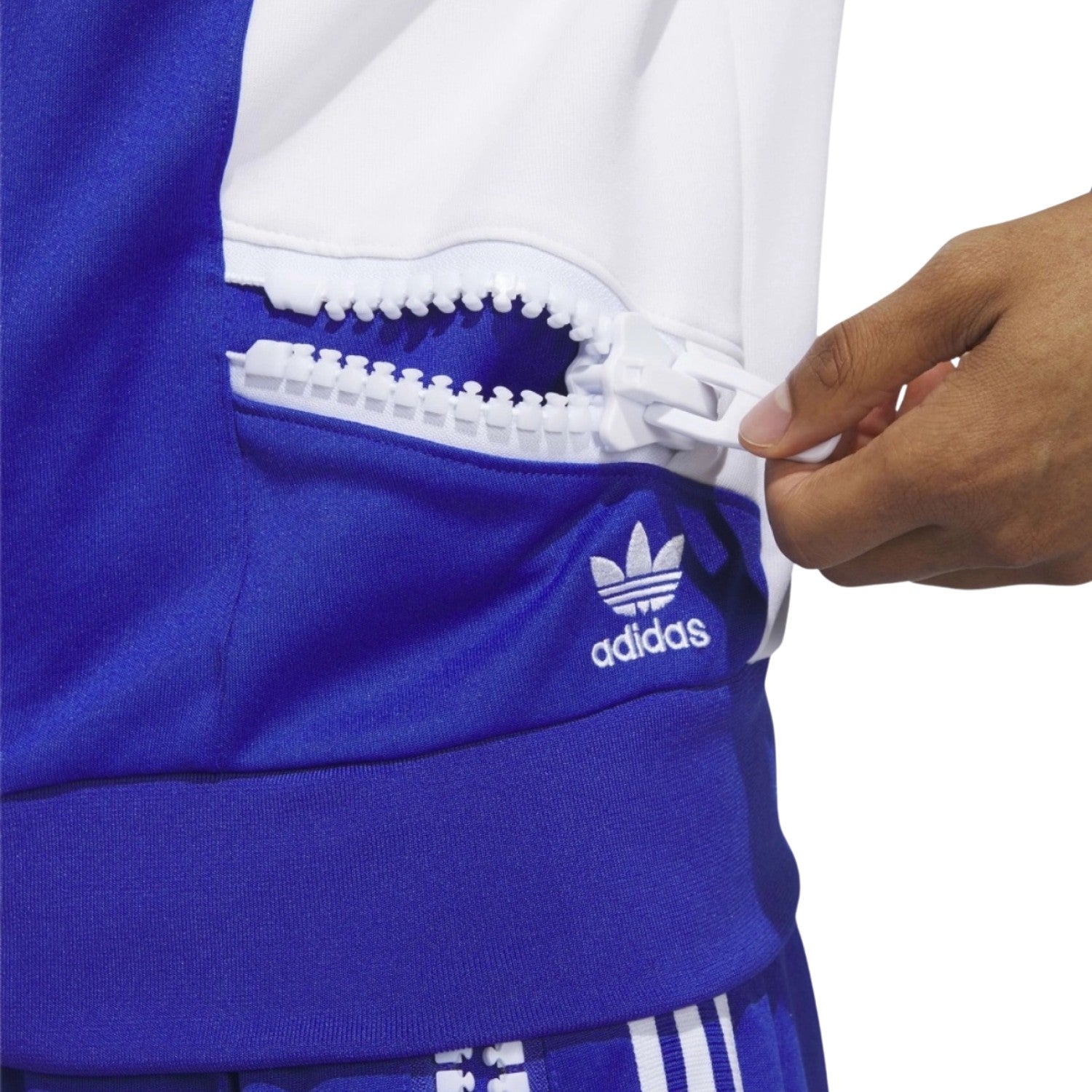 adidas x Jeremy Scott Big Zipper Jacket Bold Blue