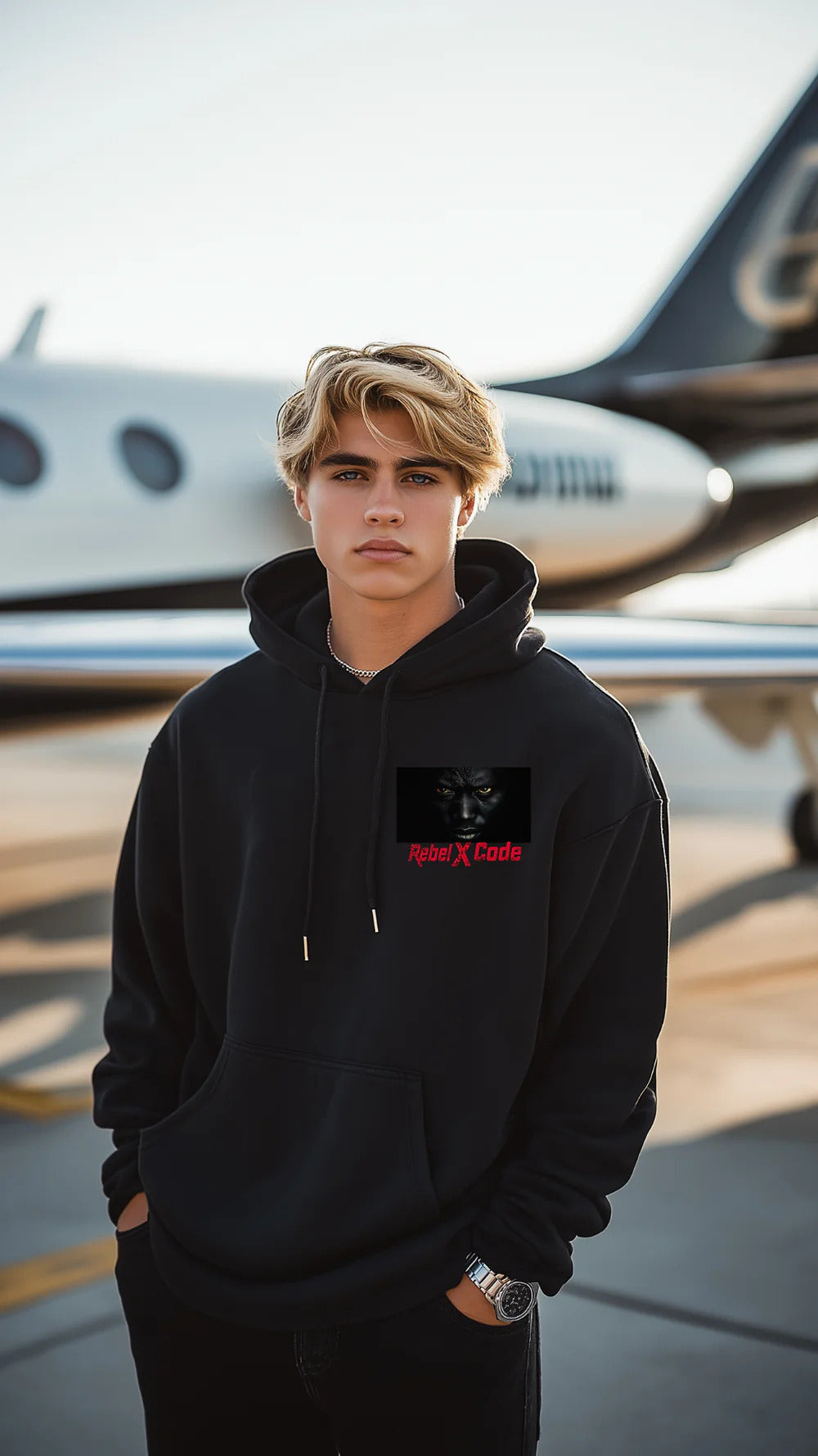 Rebel X Code Panther Gaze Hoodie Mens Style : RXCHDBG008