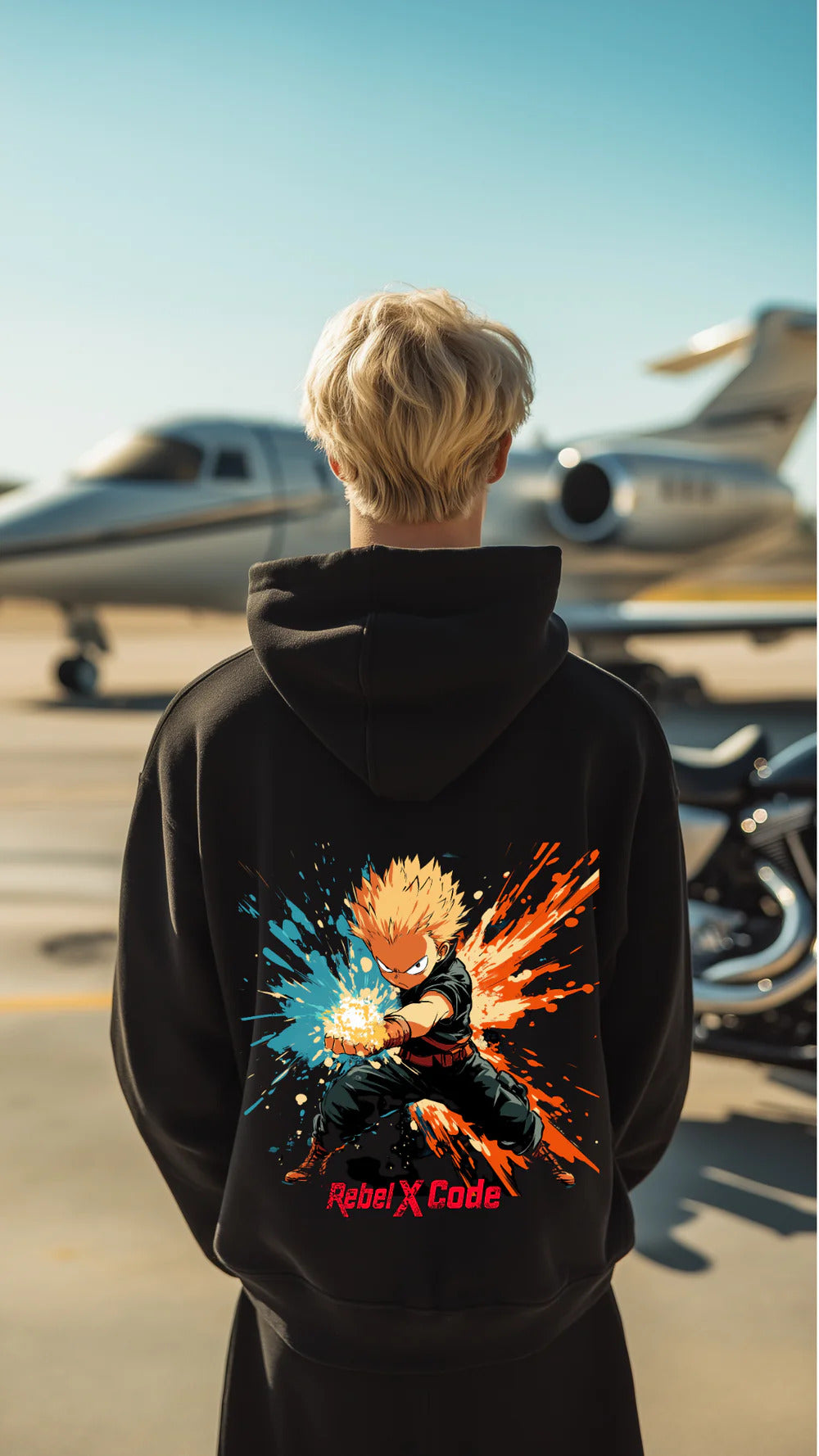 Rebel X Code Anime Inferno Hoodie Mens Style : RXCHDBG009